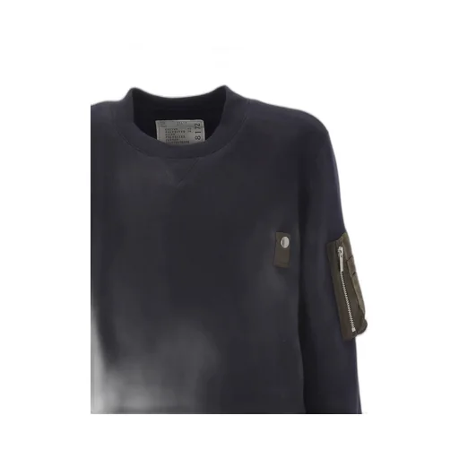 Layered Twill Sweatshirt