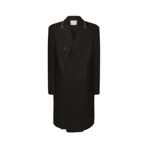 Peak Lapel Double-Breasted Coat