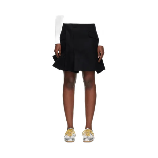 Melton Pleated Skirt