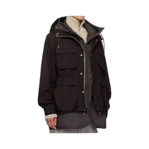 Long-Sleeved Hooded Casual Jacket