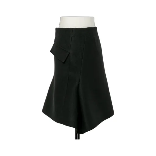 Melton Pleated Skirt