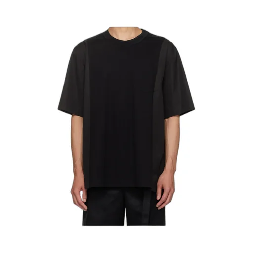 Poplin X Cotton Jersey T-Shirt