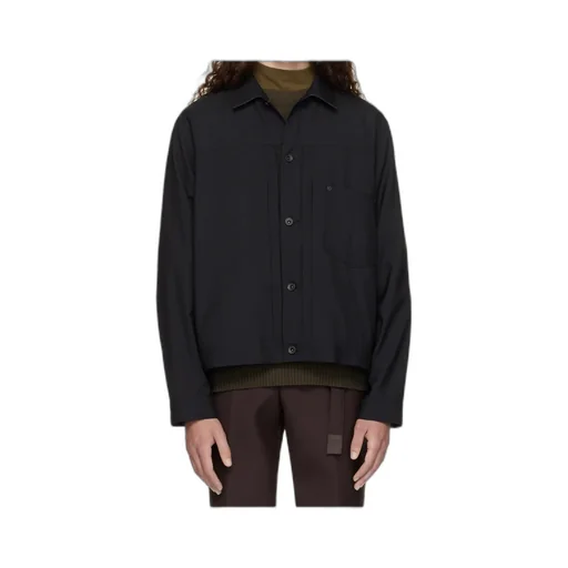 Button-Fastening Shirt Jacket