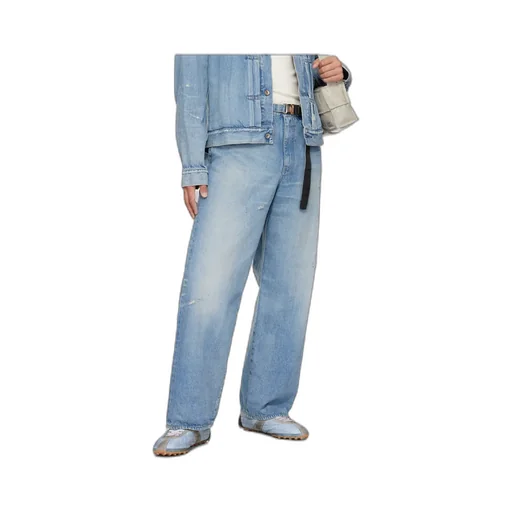 Belted-Waist Jeans