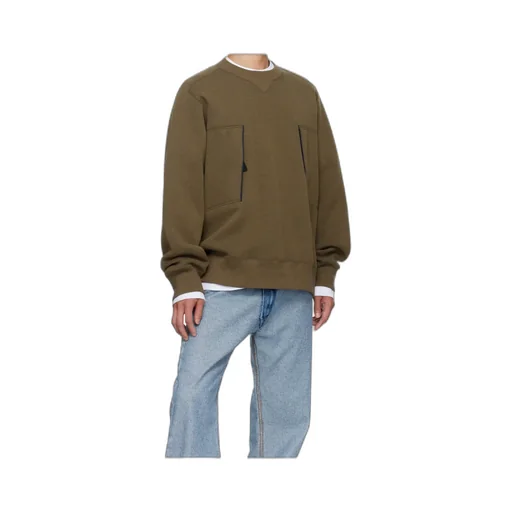 Round Neck Long-Sleeved Sweatshirt
