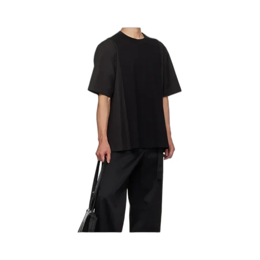 Poplin X Cotton Jersey T-Shirt