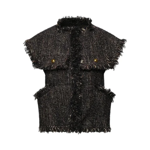 Tweed Fringed Gilet