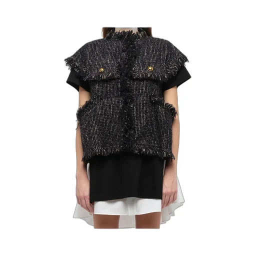 Tweed Fringed Gilet