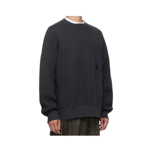 Round Neck Long-Sleeved Sweatshirt