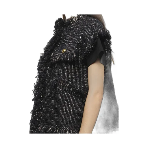 Tweed Fringed Gilet