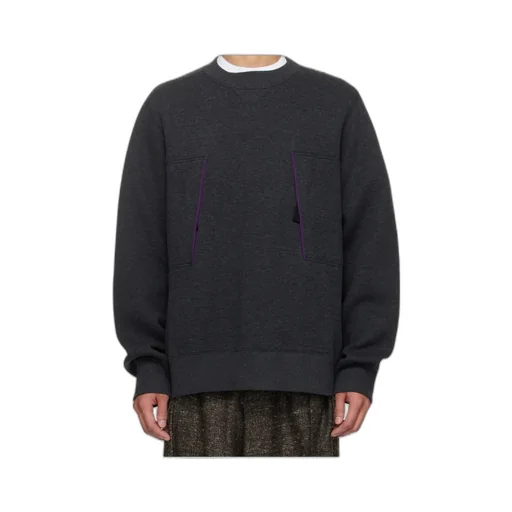 Round Neck Long-Sleeved Sweatshirt