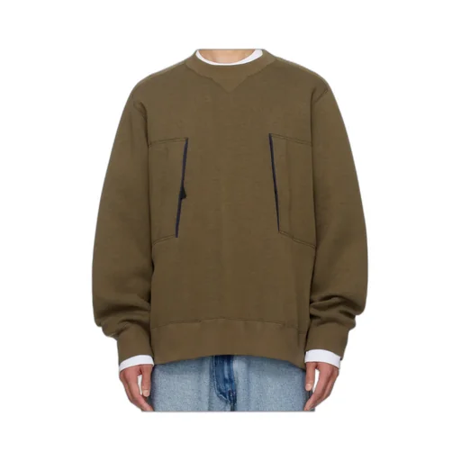 Round Neck Long-Sleeved Sweatshirt