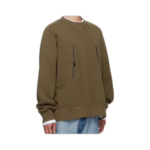 Round Neck Long-Sleeved Sweatshirt