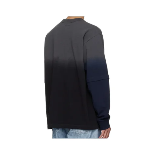 Ombre Effect Crewneck T-Shirt