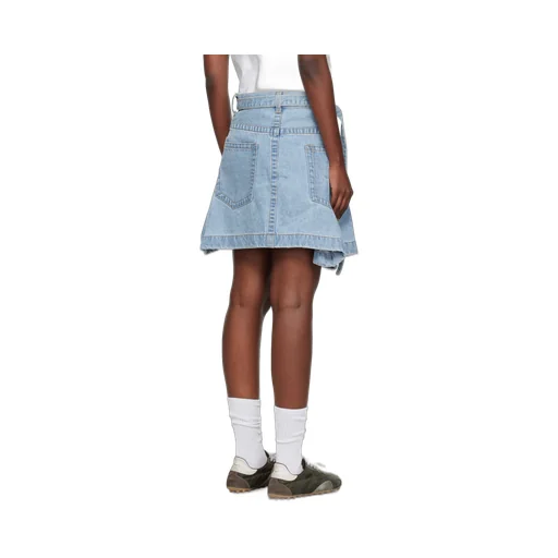 Belted Denim Skirt