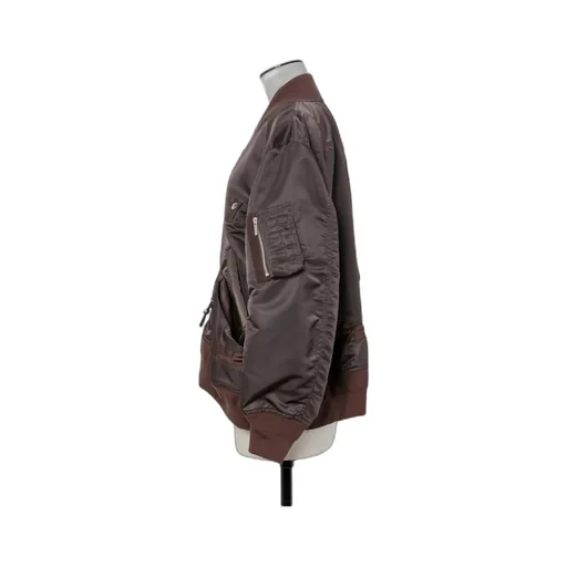Drawstring-Detail Bomber Jacket
