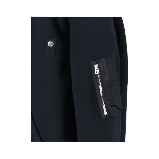 Colour-Block Zip-Up Hooded Jacket