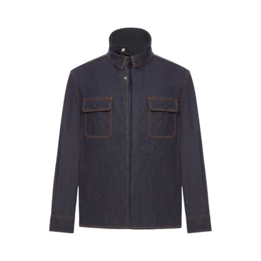 Layered Effect Denim Shirt