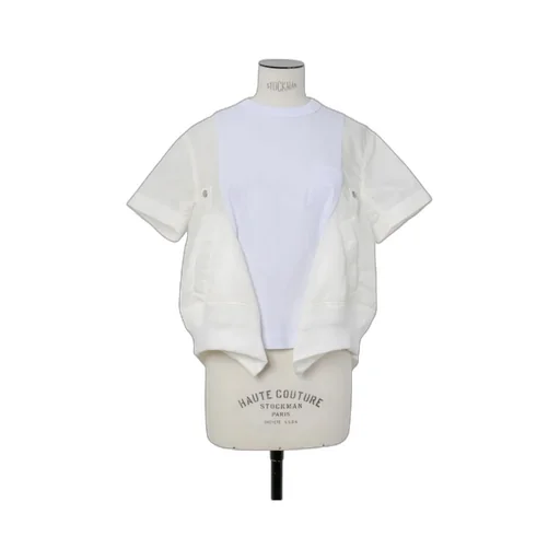 Button-Detailed Short-Sleeved Top