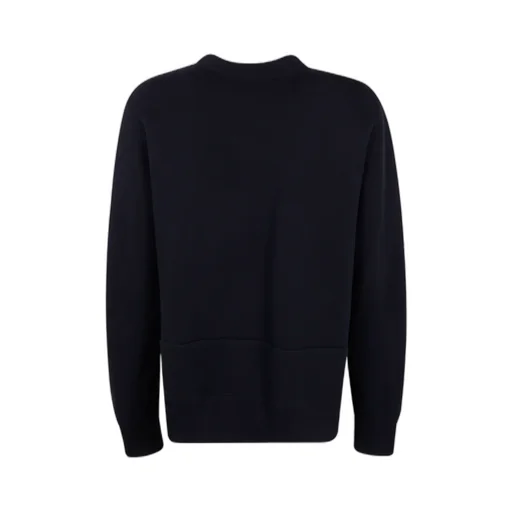 Pocket-Detail Crew-Neck Sweater