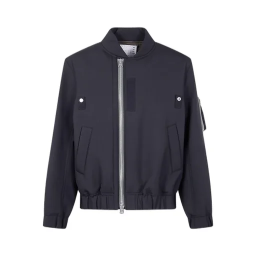 Long Sleeve Zipped Bomber Jacket