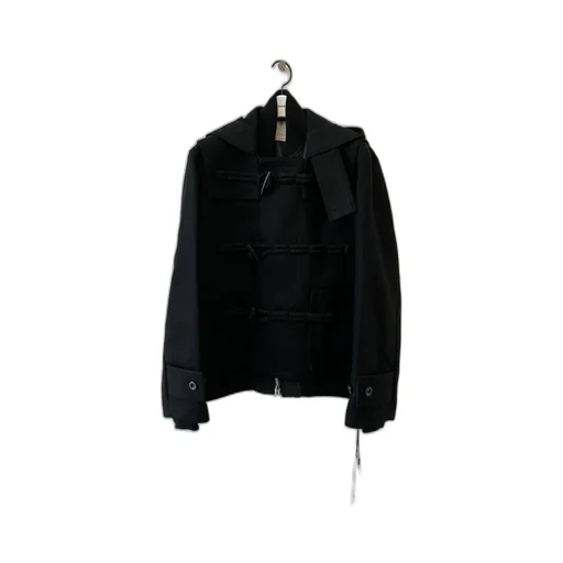 Hooded Toggle-Fastening Jacket