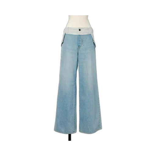 Waistband Denim Trousers