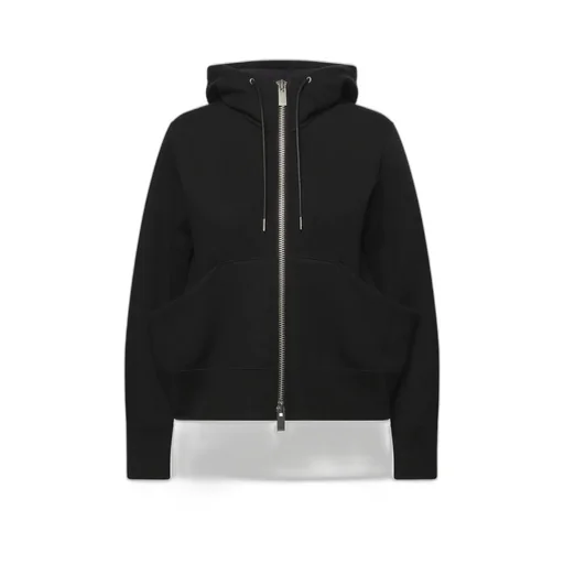 Sponge Zip-Front Kangaroo-Pocket Hoodie