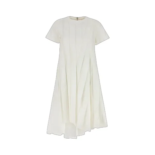 Asymmetric Poplin Dress
