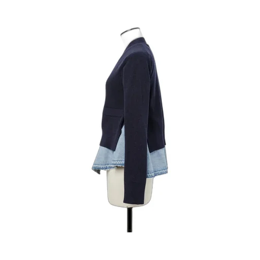 Denim X Knit Cardigan
