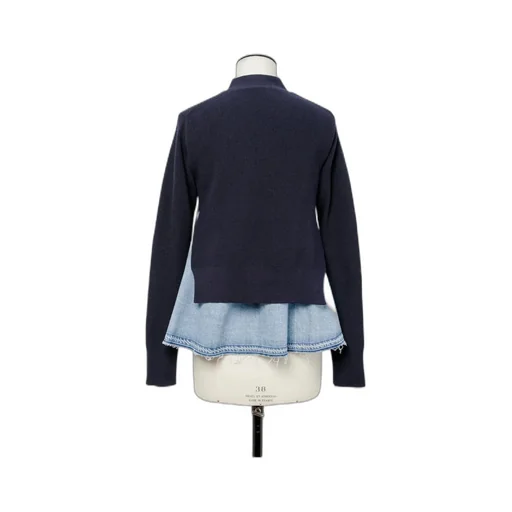 Denim X Knit Cardigan
