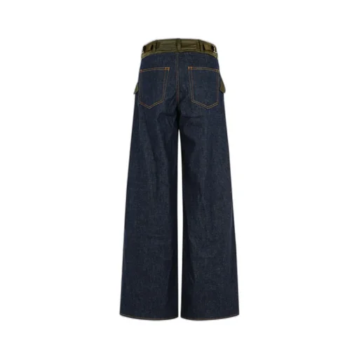 Panelled Cotton Jeans