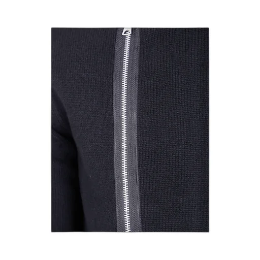 Zip-Front Wool Cardigan