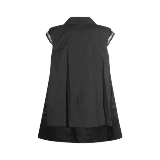 Glen Double-Breasted Checked Vest