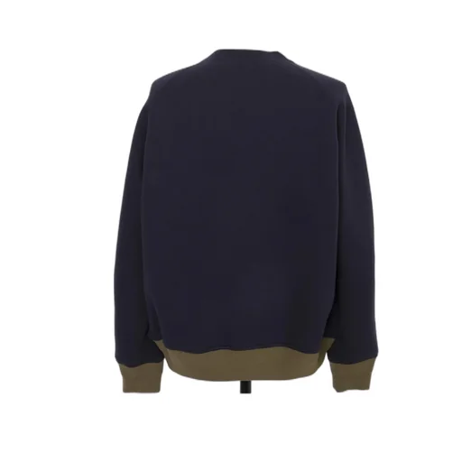 Panelled Zip-Fastening Sweater