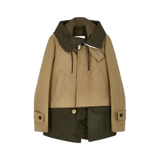 Quilted-Collar Jacket