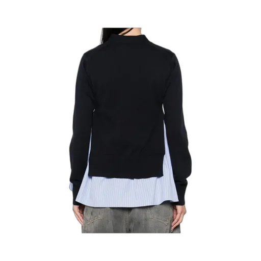 Buttoned Layered Cardigan