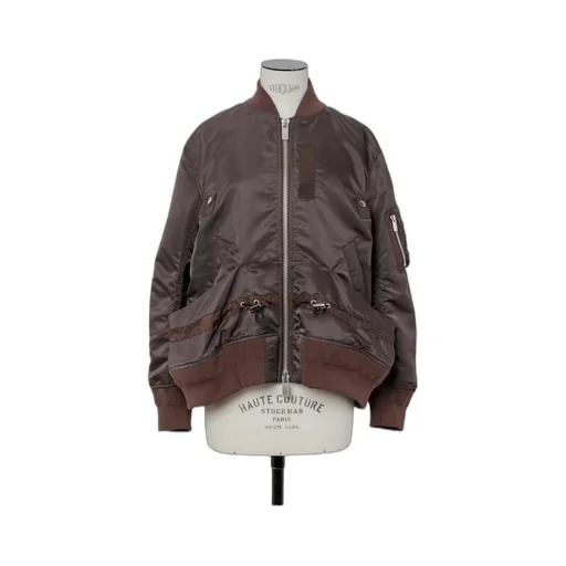 Drawstring-Detail Bomber Jacket