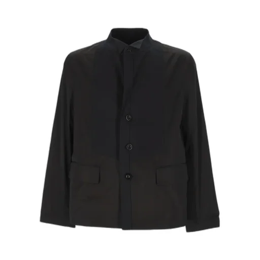 Single-Breasted Poplin Jacket
