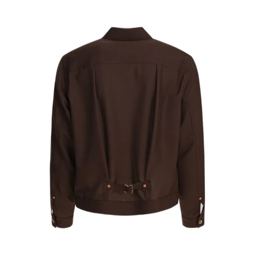 Buttoned Straight Hem Jacket