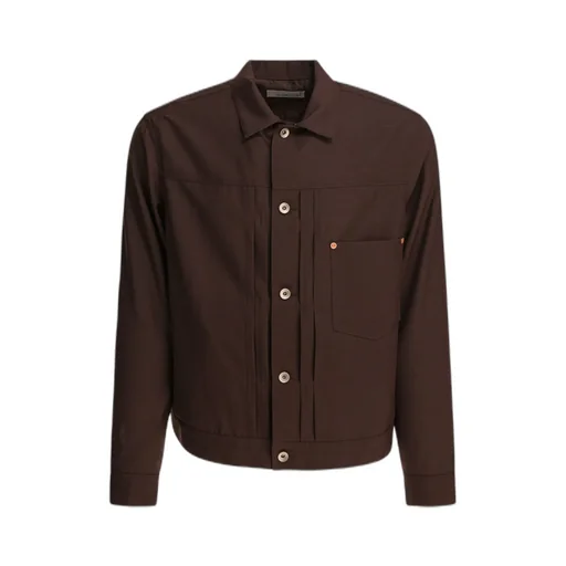 Buttoned Straight Hem Jacket