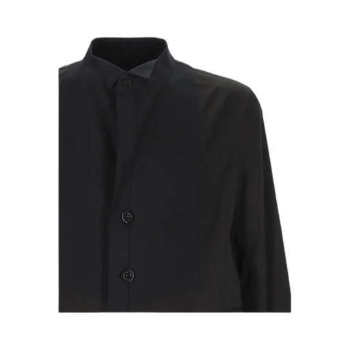 Single-Breasted Poplin Jacket