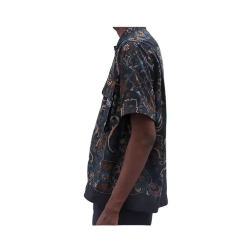 Paisley-Pattern Pocket Shirt