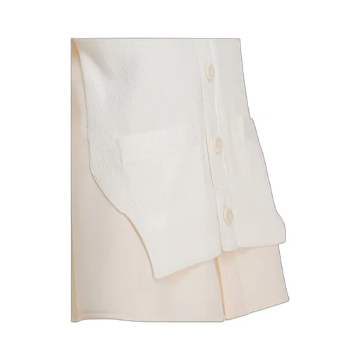 Button-Front Layered Shirt