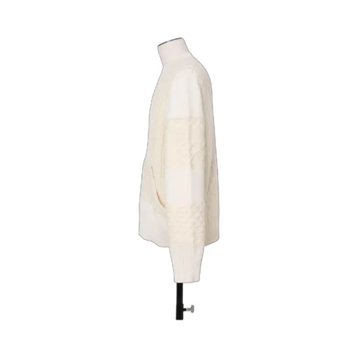 Cable-Knit Panelled Sweater