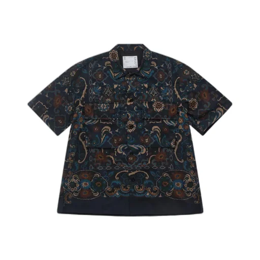 Paisley-Pattern Pocket Shirt