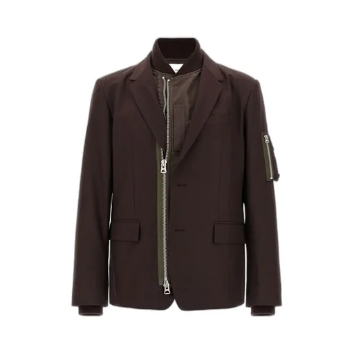 Zip-Detail Blazer