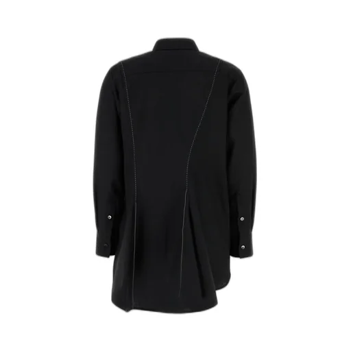 Curved Hem Suiting Shirt