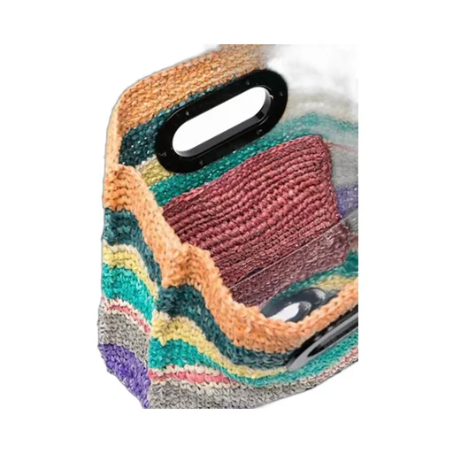 Knit Detail Tote Bag