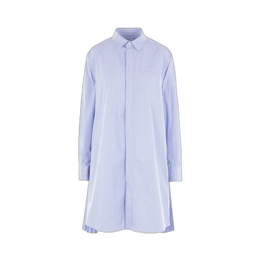 Collared Long-Sleeve Shirt Dress